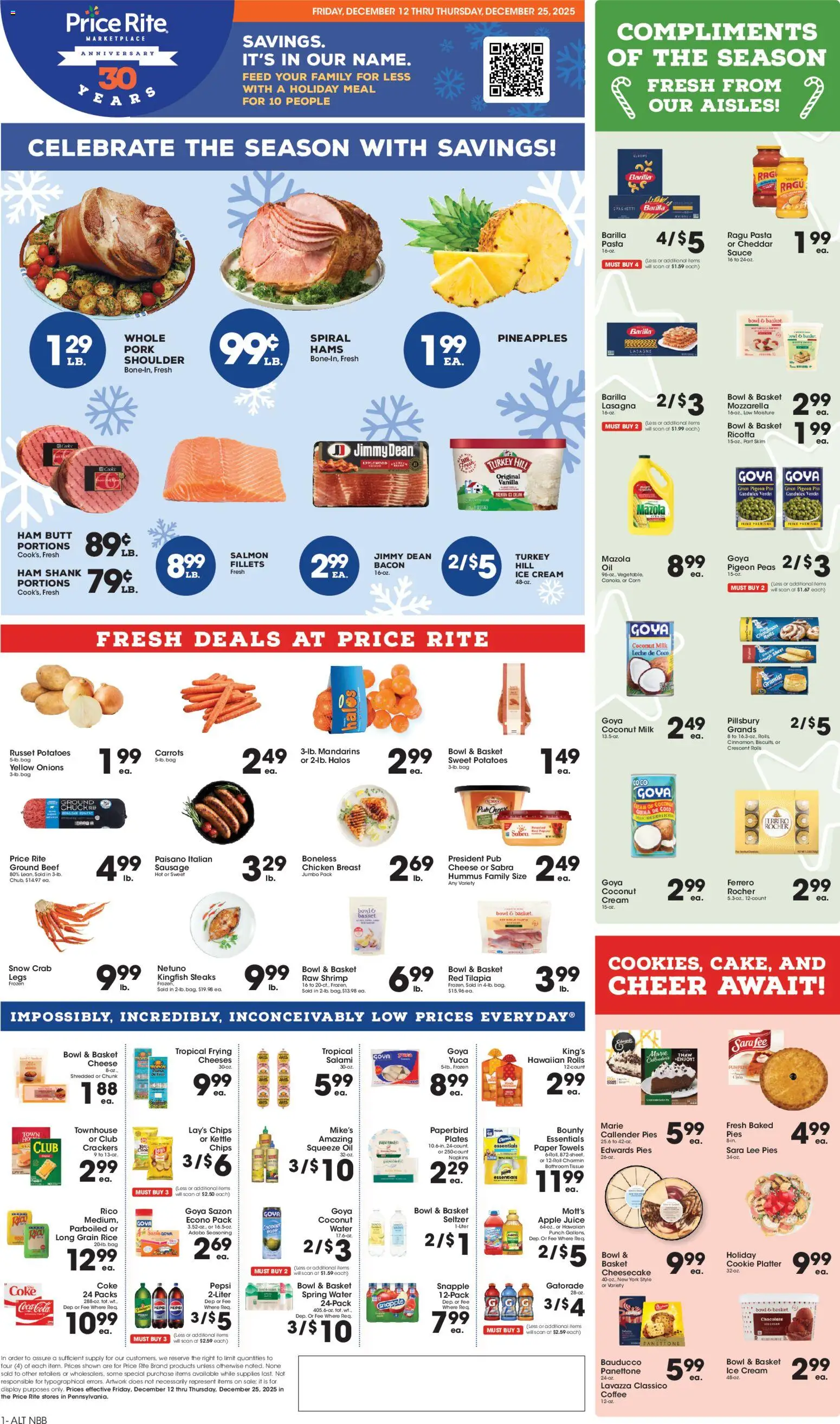 Ad Preview of Price Rite Weekly Ad from 12/12/2025