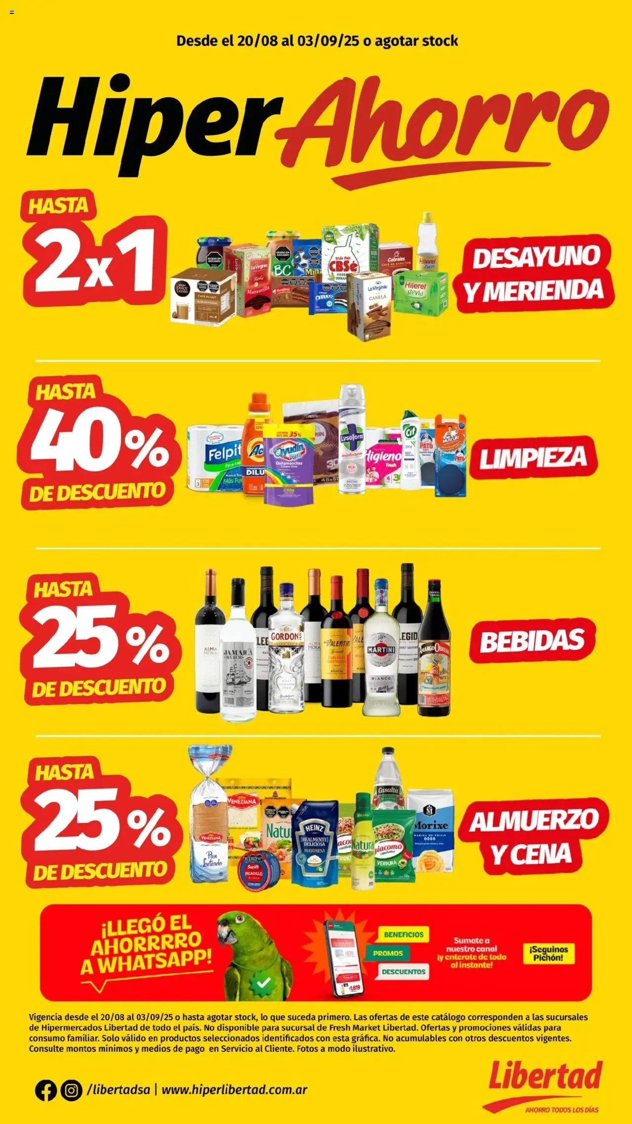 Hipermercado Libertad Catálogo del 20/08/2025 Online
