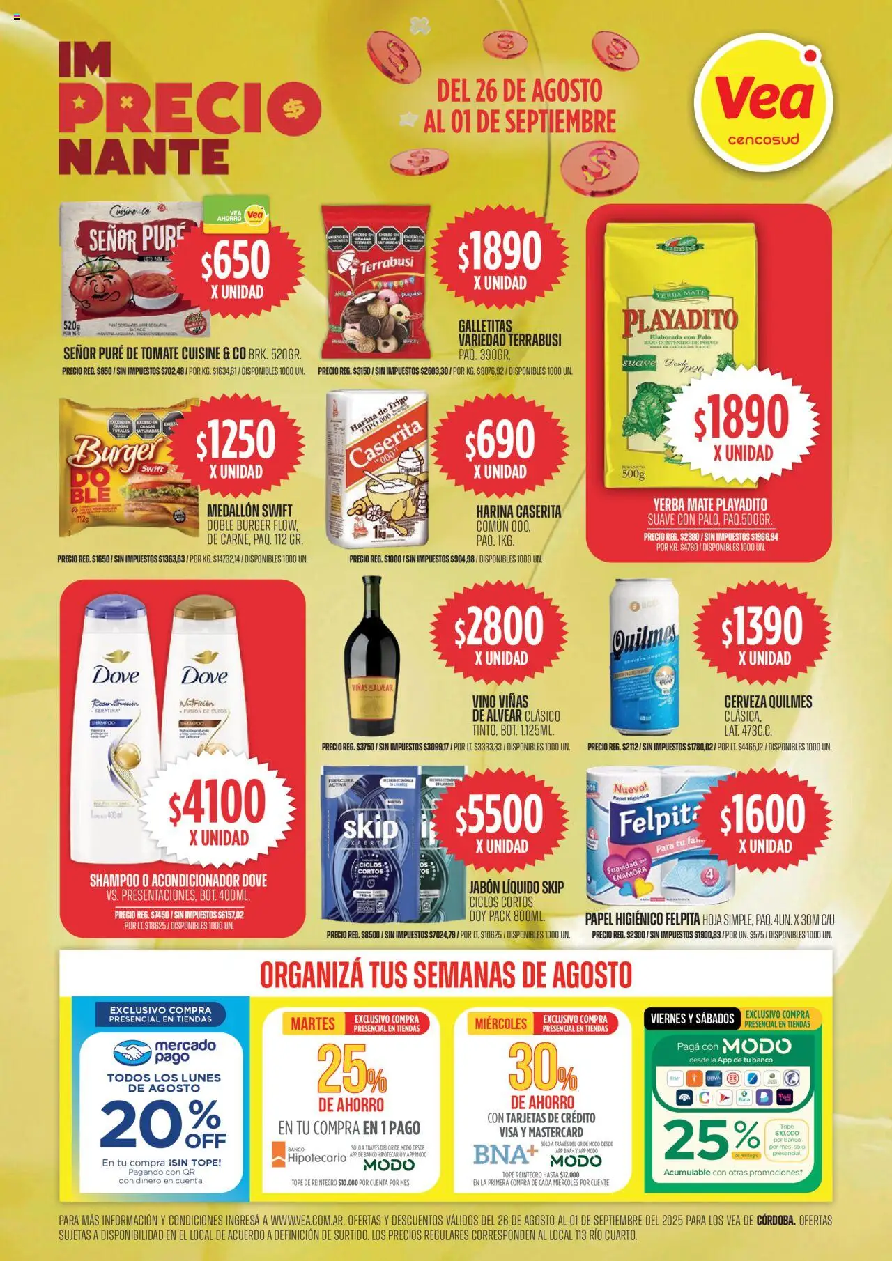 Vea Oferta imPRECIOnante | Córdoba del 26/08/2025 >> Catálogo