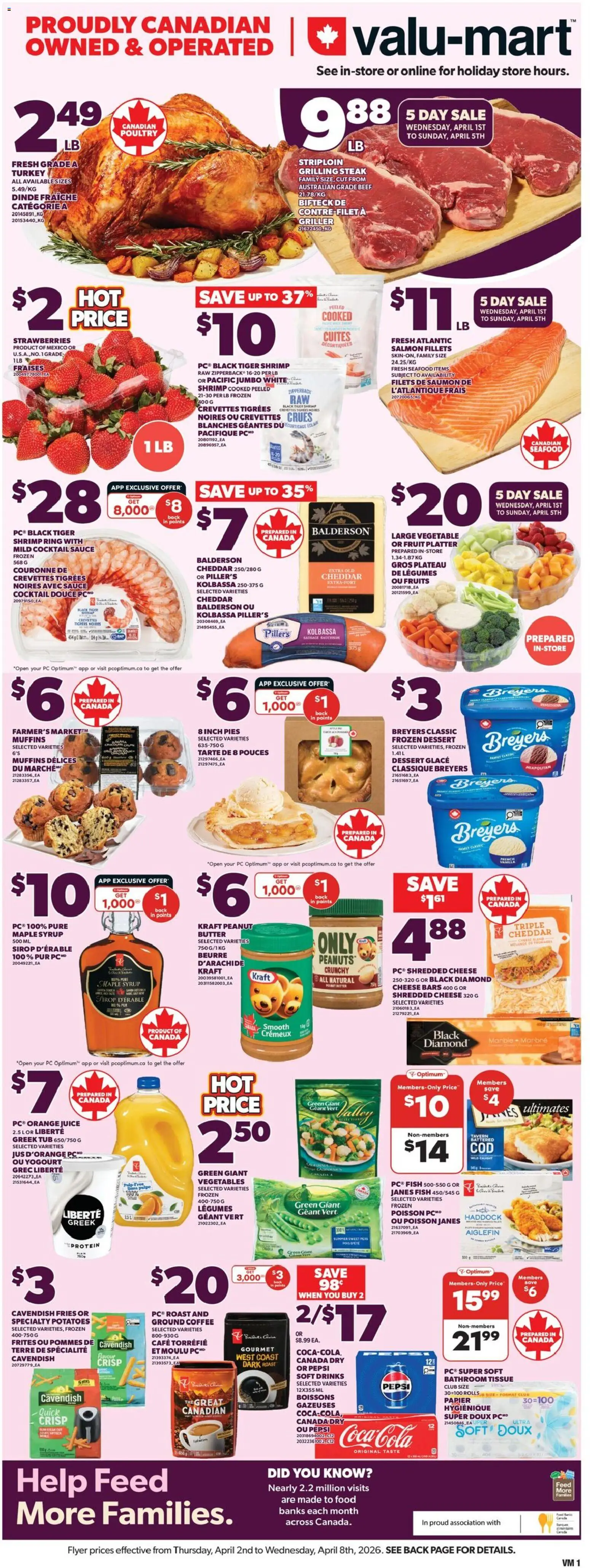 Preview of leaflet Valu Mart weekly flyer from shop Valu Mart is valid from Apr 02, 2026