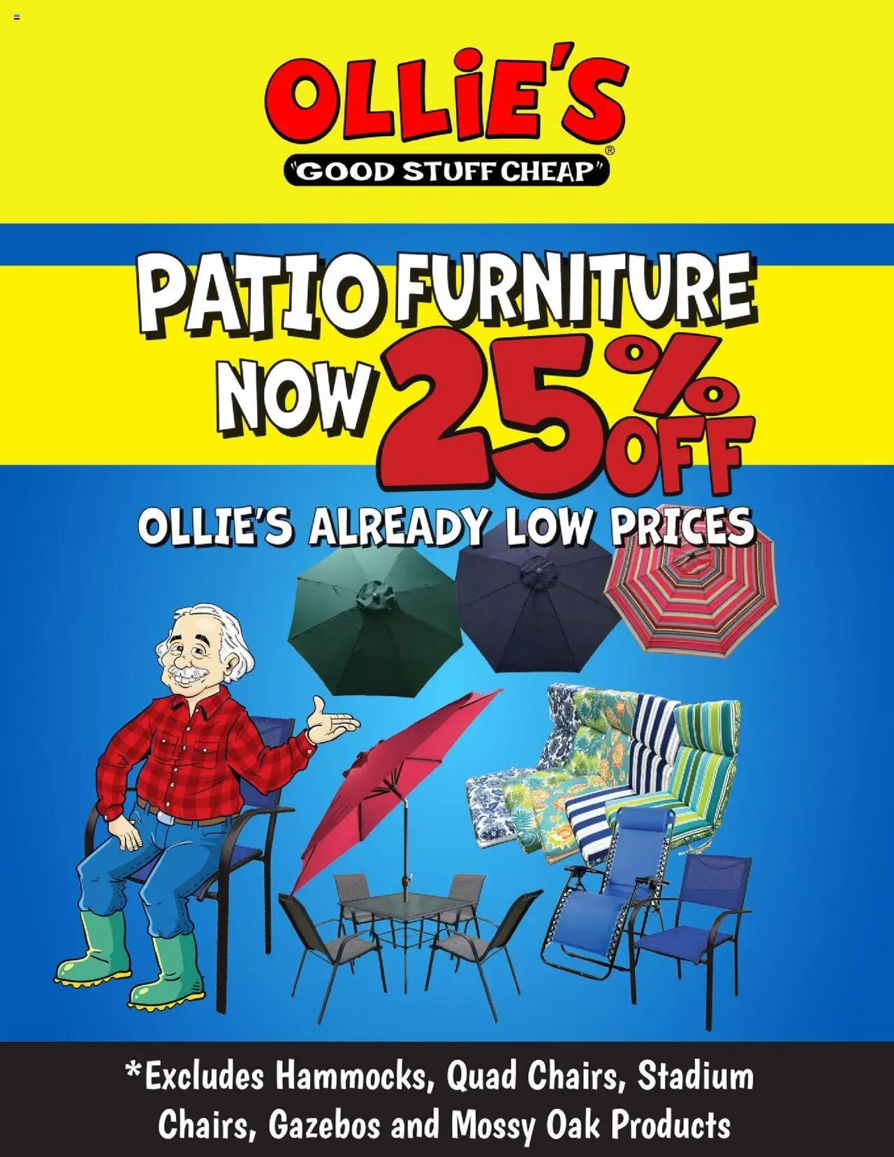 Ollie's Low Prices from 08/08/2025 - Flyer - Page number 1