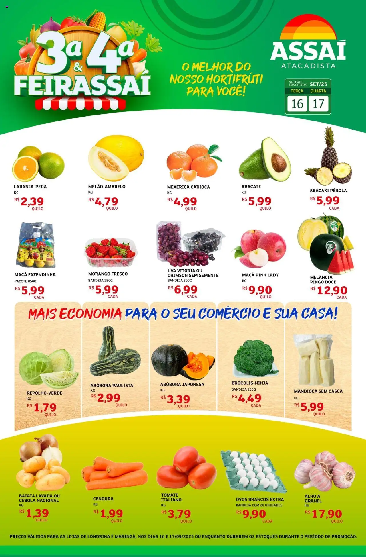 Assaí Atacadista folheto "Encarte - PR" válido a partir de 16/09/2025 - número de página 1