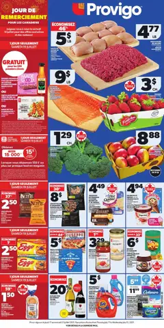 Preview of leaflet Weekly flyer / circulaire from shop Provigo is valid from Jul 17, 2025