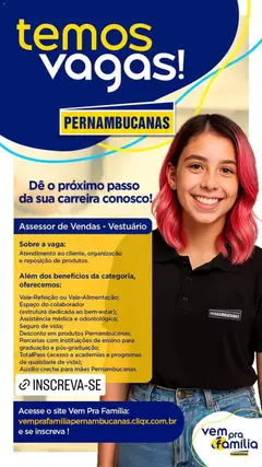 Pré-Visualização do folheto "Pernambucanas - Ofertas atuais" da loja Pernambucanas válido a partir de 05/03/2026