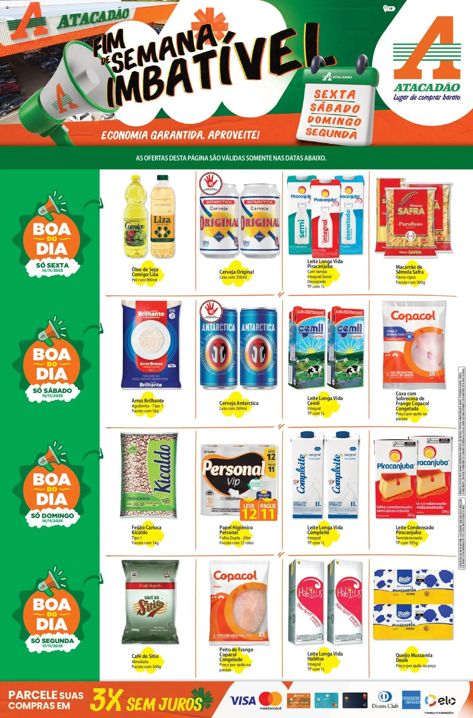 Pré-Visualização do folheto "Ofertas - DF" da loja Atacadão válido a partir de 14/11/2025
