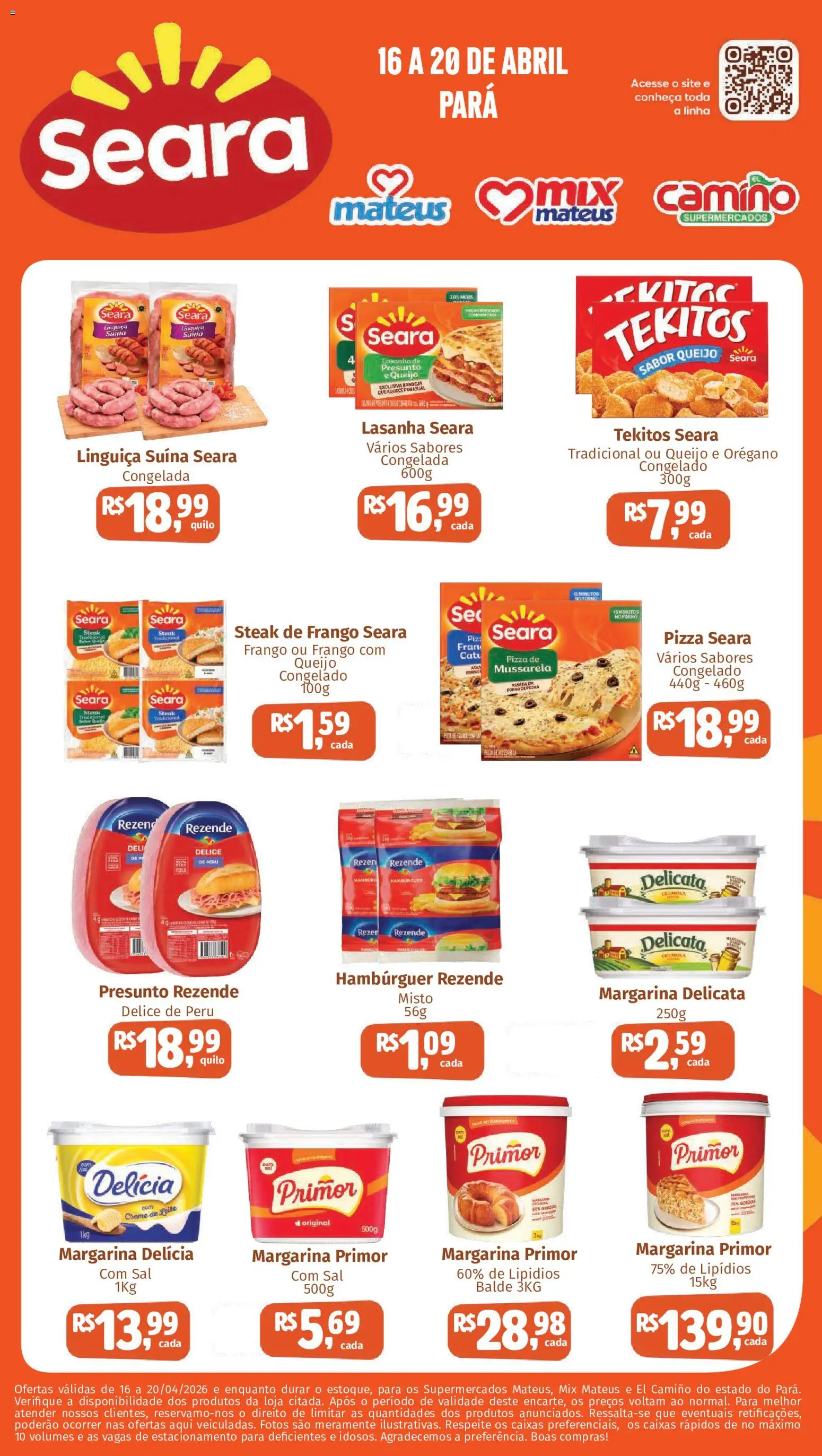 Pré-Visualização do folheto "Mateus ofertas Festival Seara" da loja Mateus válido a partir de 16/04/2026