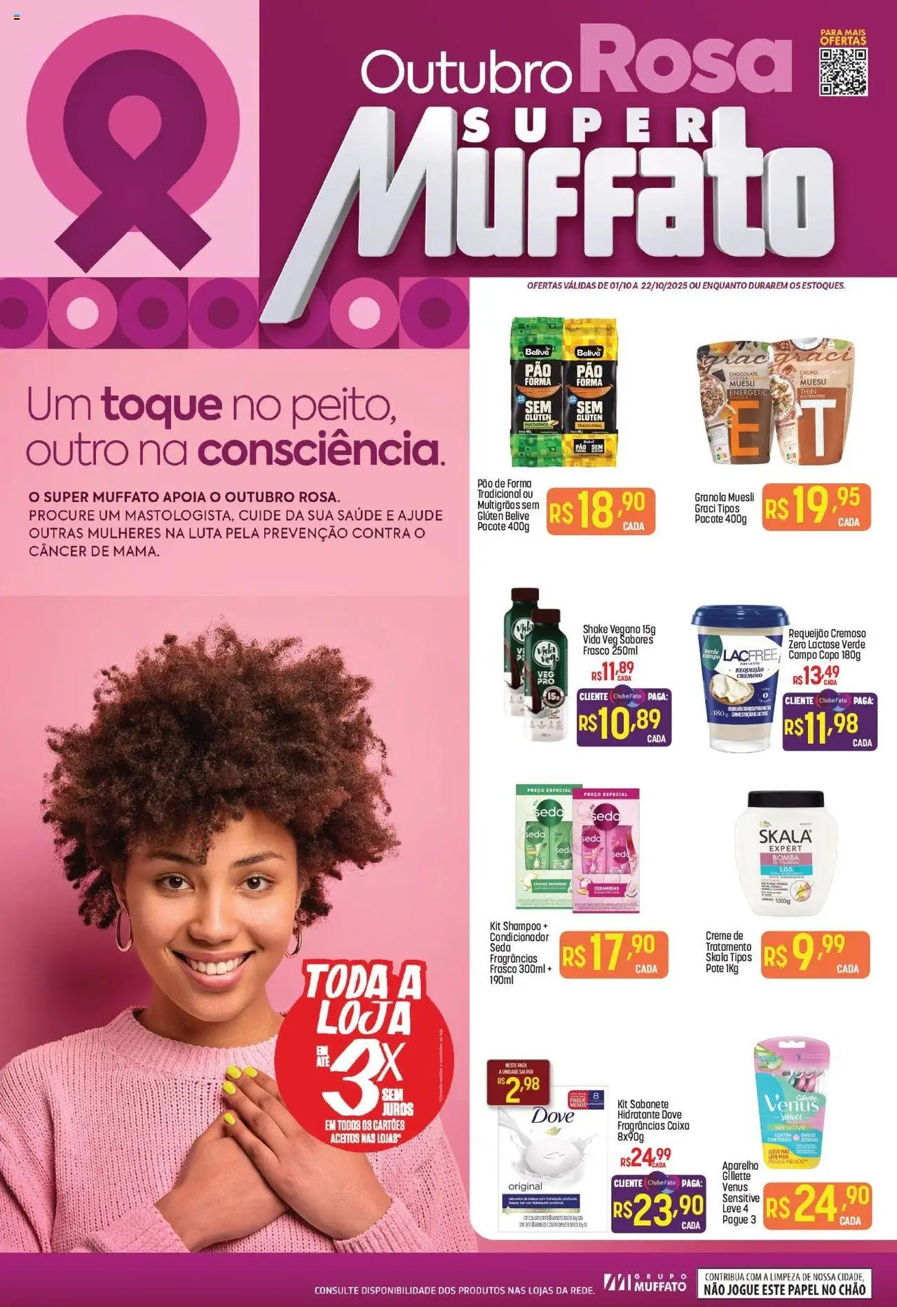 Super Muffato folheto "Ofertas Especial Outubro Rosa" válido a partir de 01/10/2025 - número de página 1