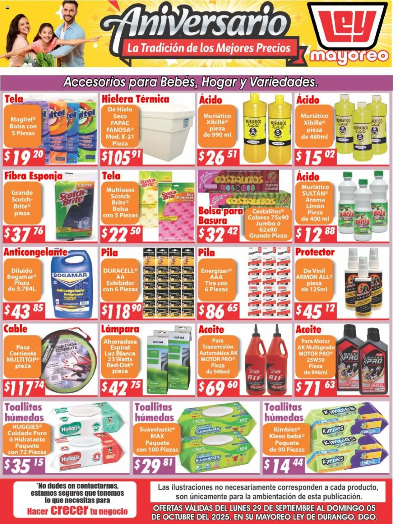 Folleto Mayoreo Casa Ley y sus promociones válidas desde el 29/09/2025 - Número de página 1