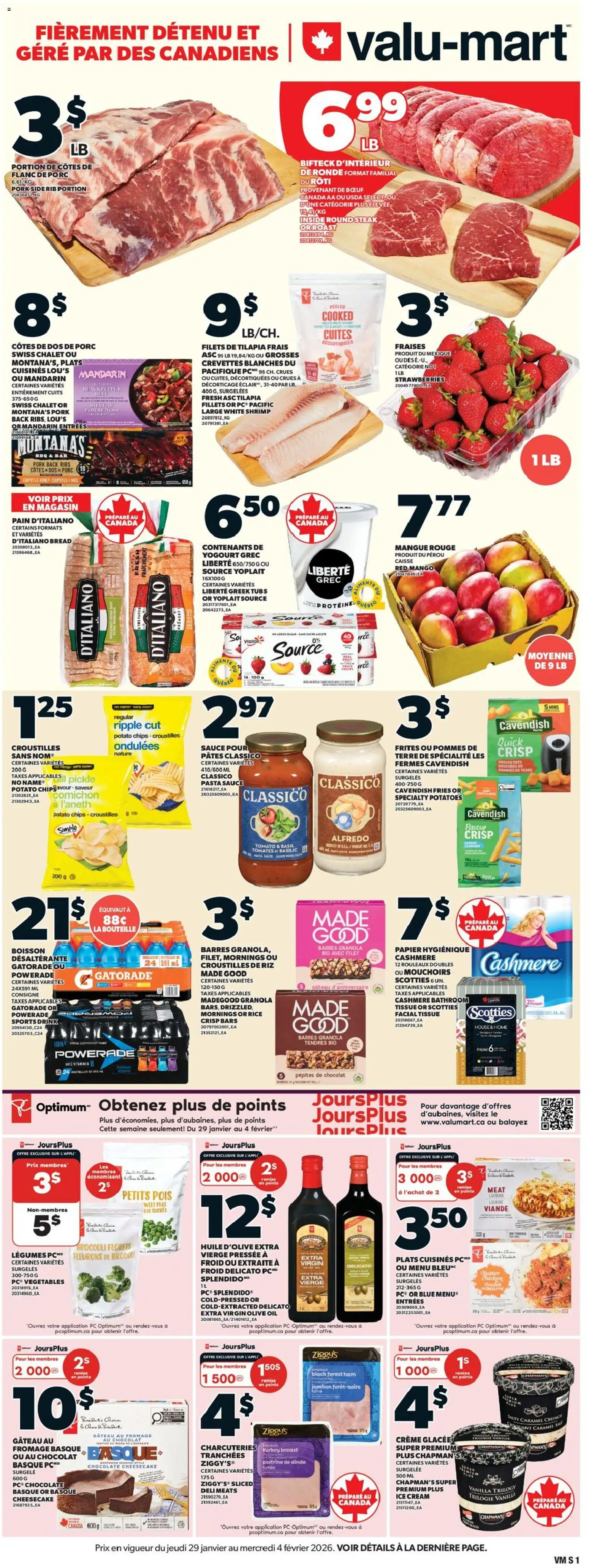 Preview of leaflet Circulaire from shop Valu Mart is valid from Jan 29, 2026