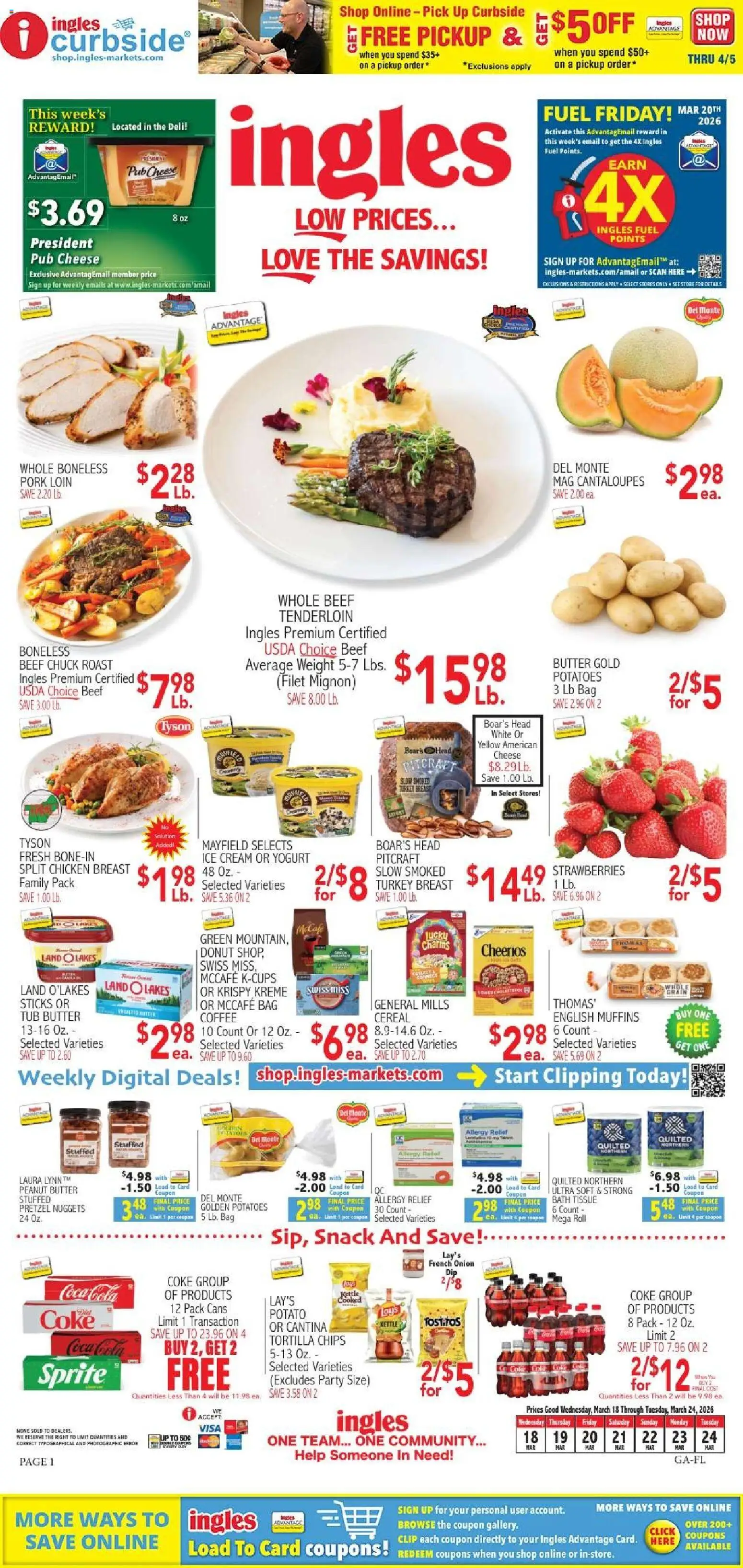 Ad Preview of Ingles Ingles Weekly Ad from 03/18/2026