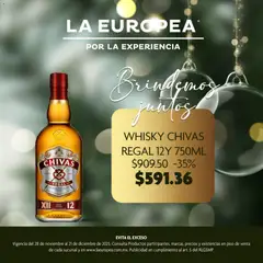 Vista previa las ofertas de la tienda La Europea - Catálogo Whisky desde el 28/11/2025 