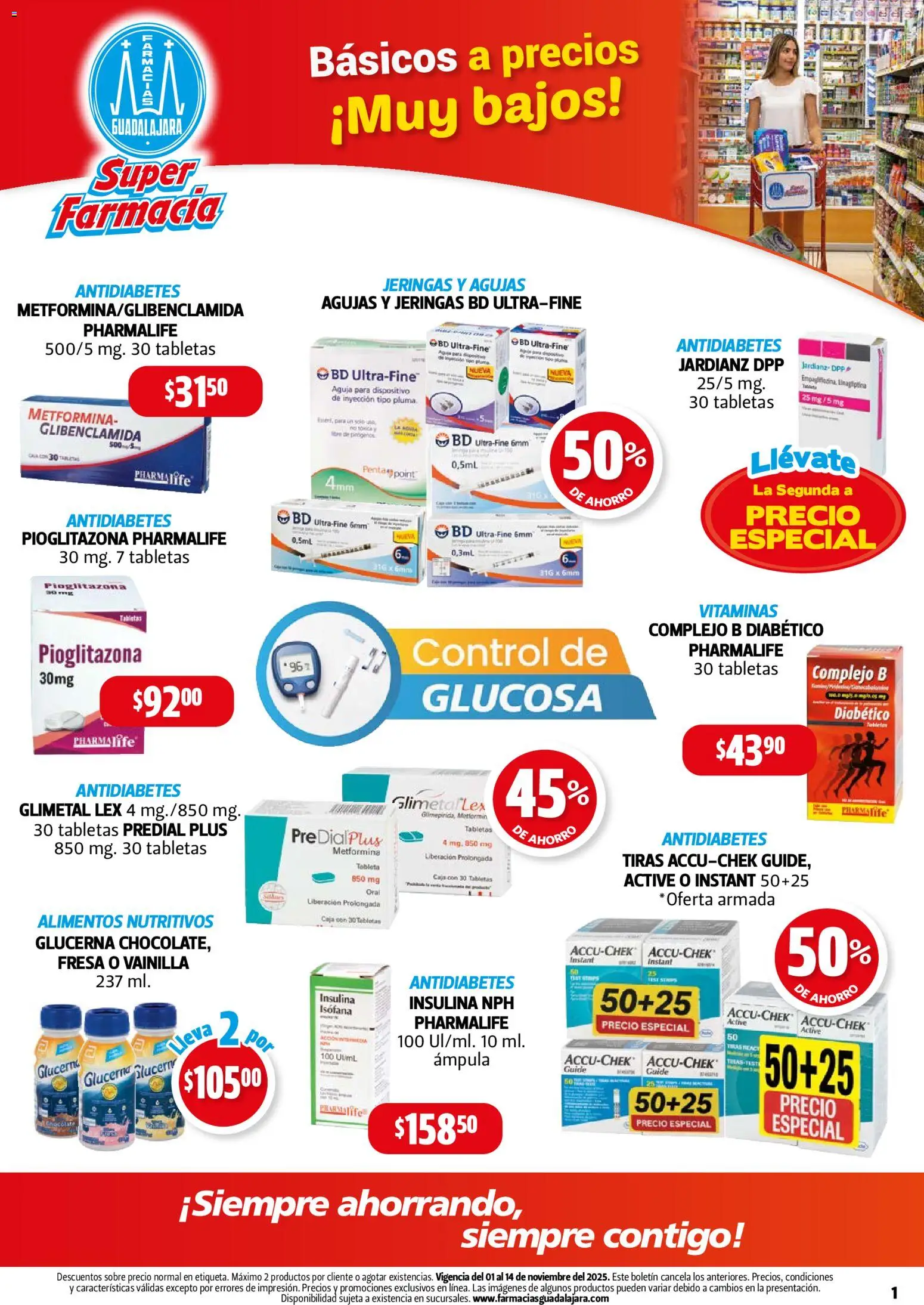 Vista previa las ofertas de la tienda Farmacia Guadalajara - Catálogo desde el 01/11/2025 