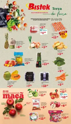 Pré-Visualização do folheto "Ofertas Hortifruti" da loja Bistek Supermercados válido a partir de 21/10/2025