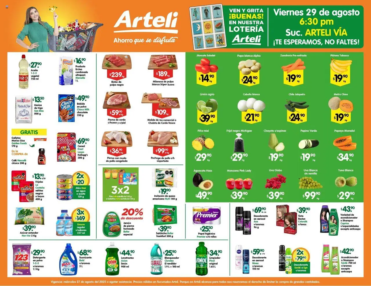 Prensa Express Arteli y sus promociones válidas desde el 27/08/2025 - Número de página 1