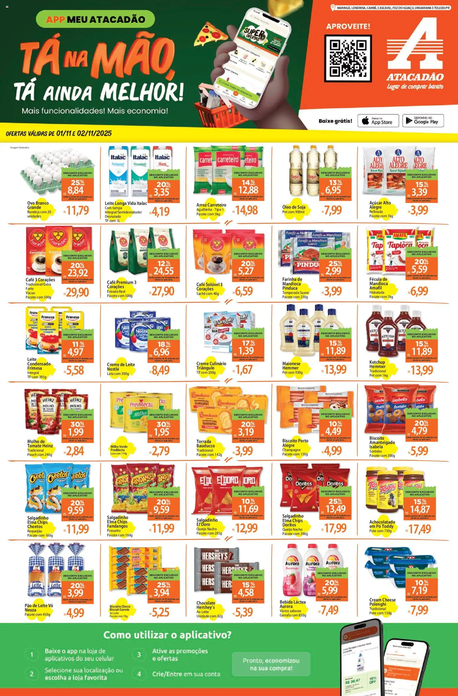 Pré-Visualização do folheto "Ofertas - PR" da loja Atacadão válido a partir de 01/11/2025