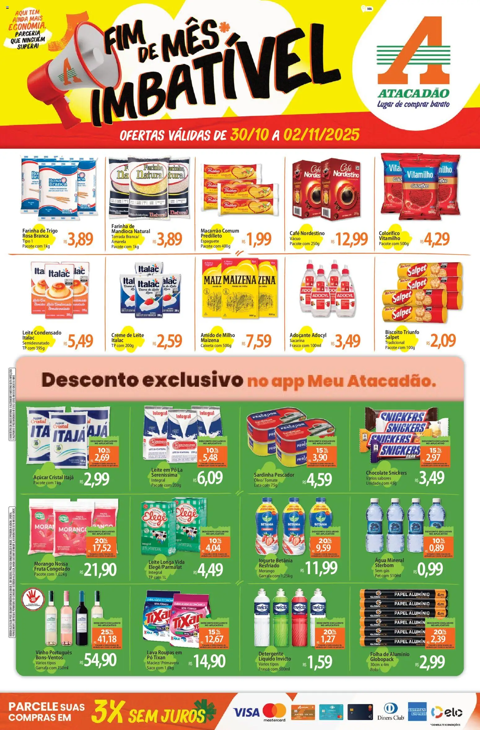 Pré-Visualização do folheto "Ofertas - MA" da loja Atacadão válido a partir de 30/10/2025