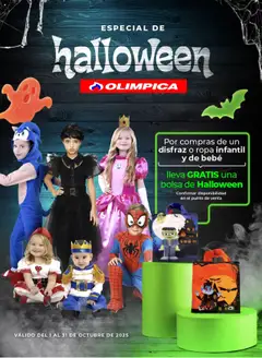  Vista previa del prospecto Disfraces para Halloween del almacen Olímpica válida del 01/10/2025 al 31/10/2025