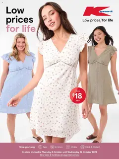 Preview of catalogue Low Prices for Life from shop Kmart valid 01/10/2025