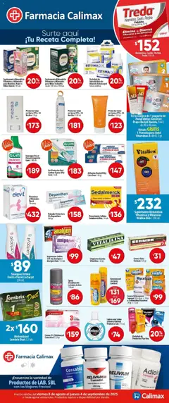 Vista previa las ofertas de la tienda Calimax - Folleto Farmacia desde el 08/08/2025 