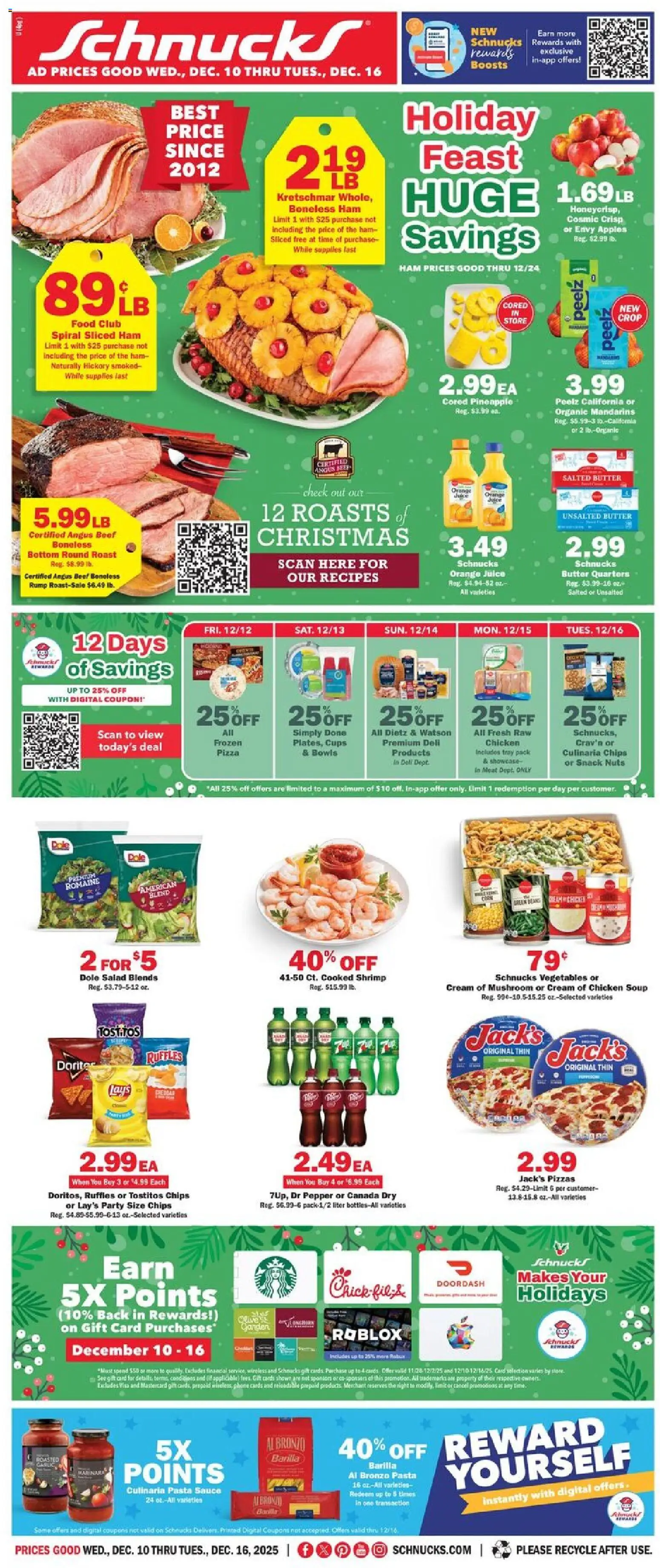 Ad Preview of Schnucks Weekly Print Ad - MO from 12/10/2025