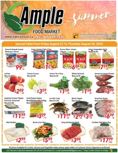 Preview of leaflet Weekly flyer / circulaire from shop Ample Food Market is valid from Aug 22, 2025