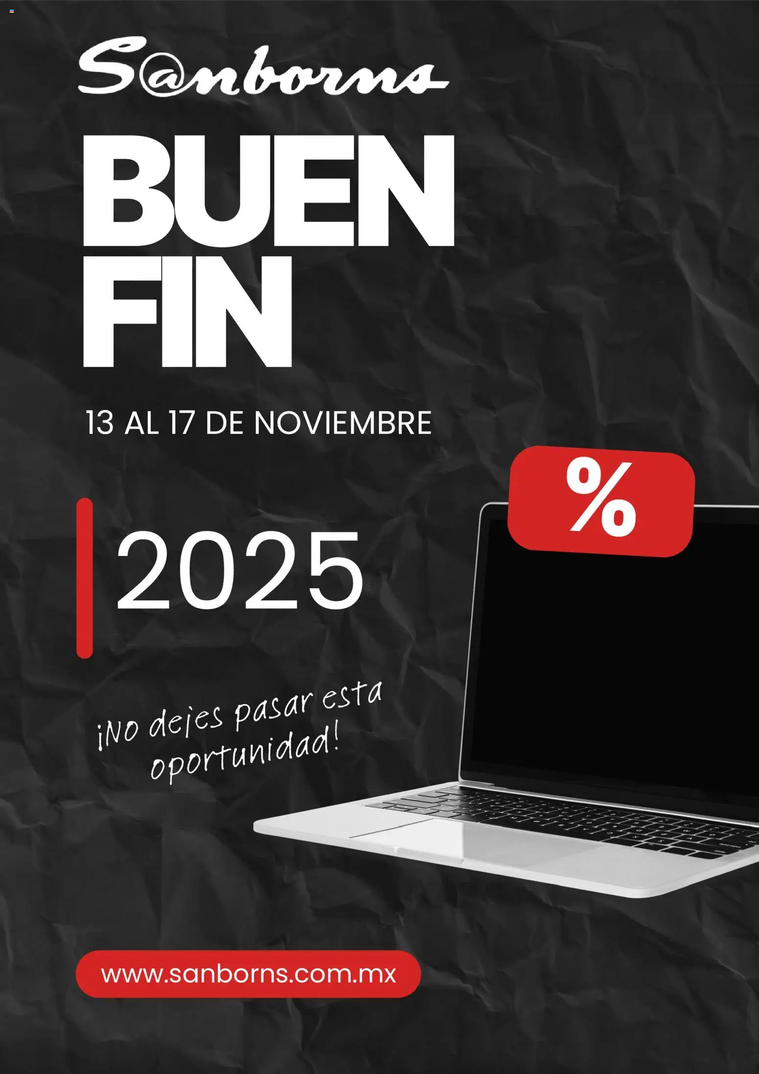 Vista previa las ofertas de la tienda Sanborns - Buen Fin desde el 13/11/2025 