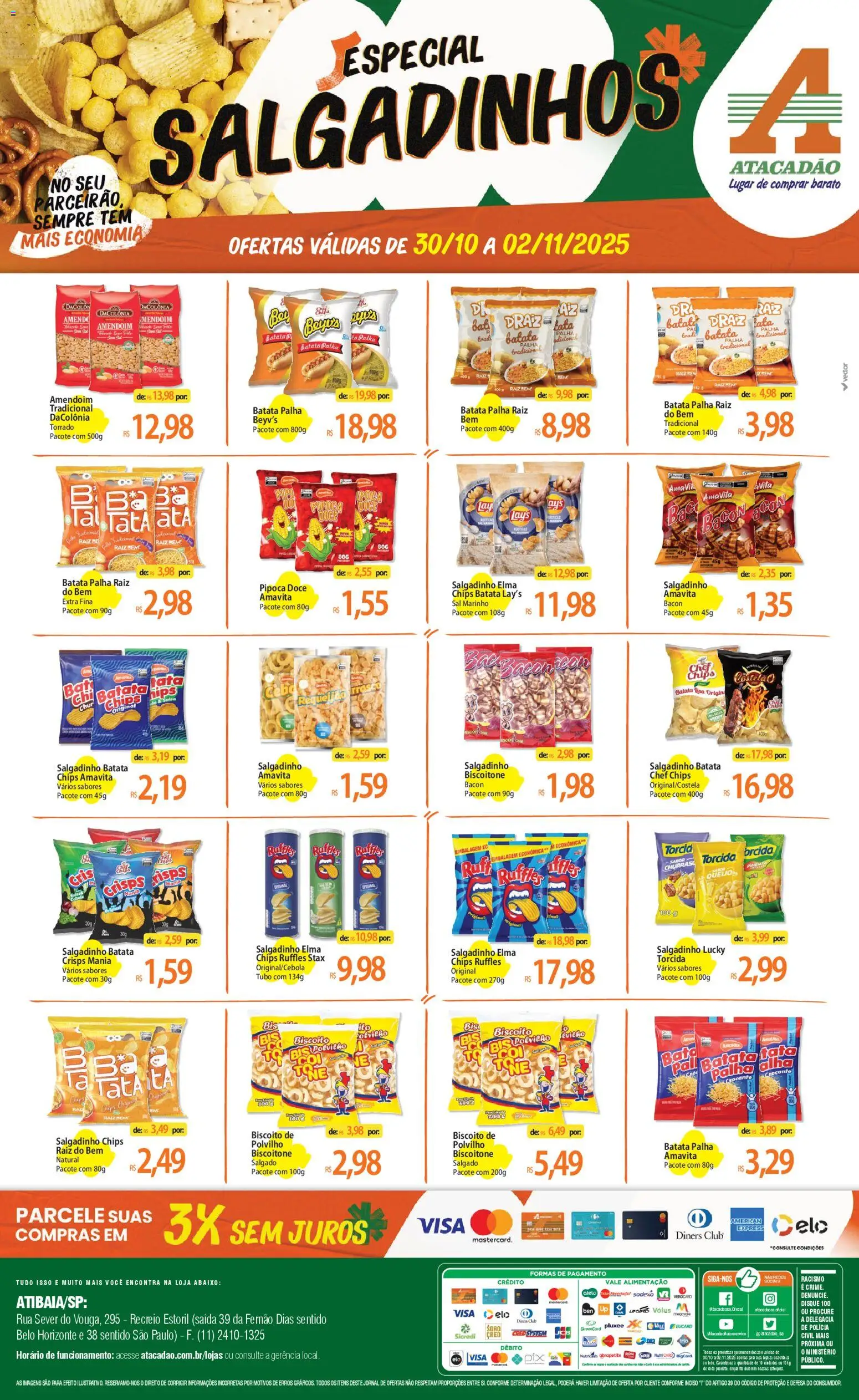 Pré-Visualização do folheto "Ofertas - SP" da loja Atacadão válido a partir de 30/10/2025