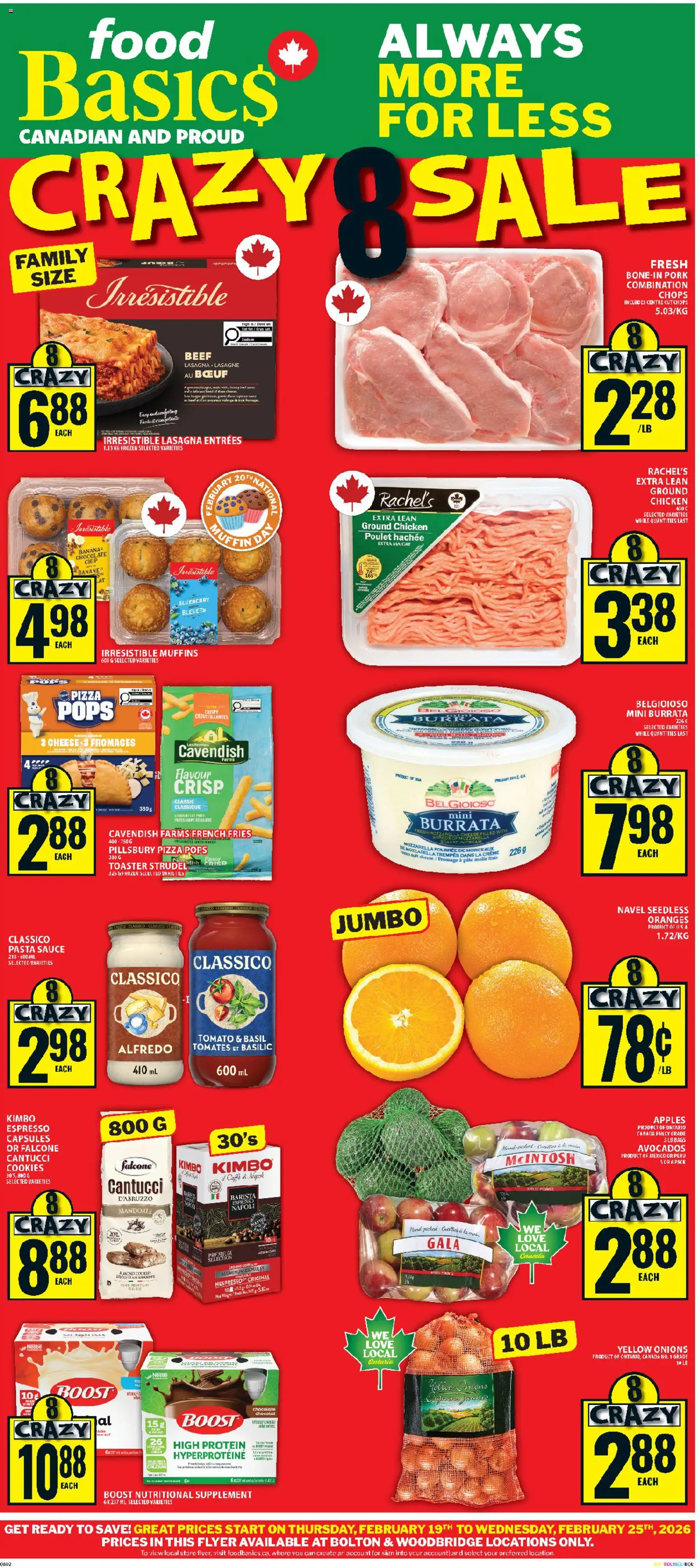 Preview of leaflet Woodbridge from shop Food Basics is valid from Feb 19, 2026