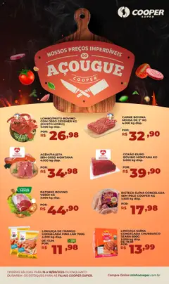 Pré-Visualização do folheto "Ofertas do Açougue" da loja Cooper válido a partir de 15/09/2025
