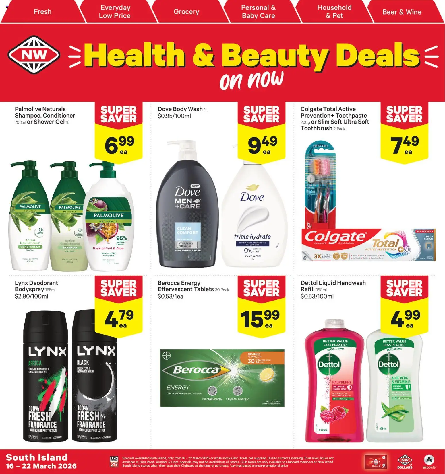 Preview of catalogue New World South Island catalogue from shop New World valid 16 Mar 2026