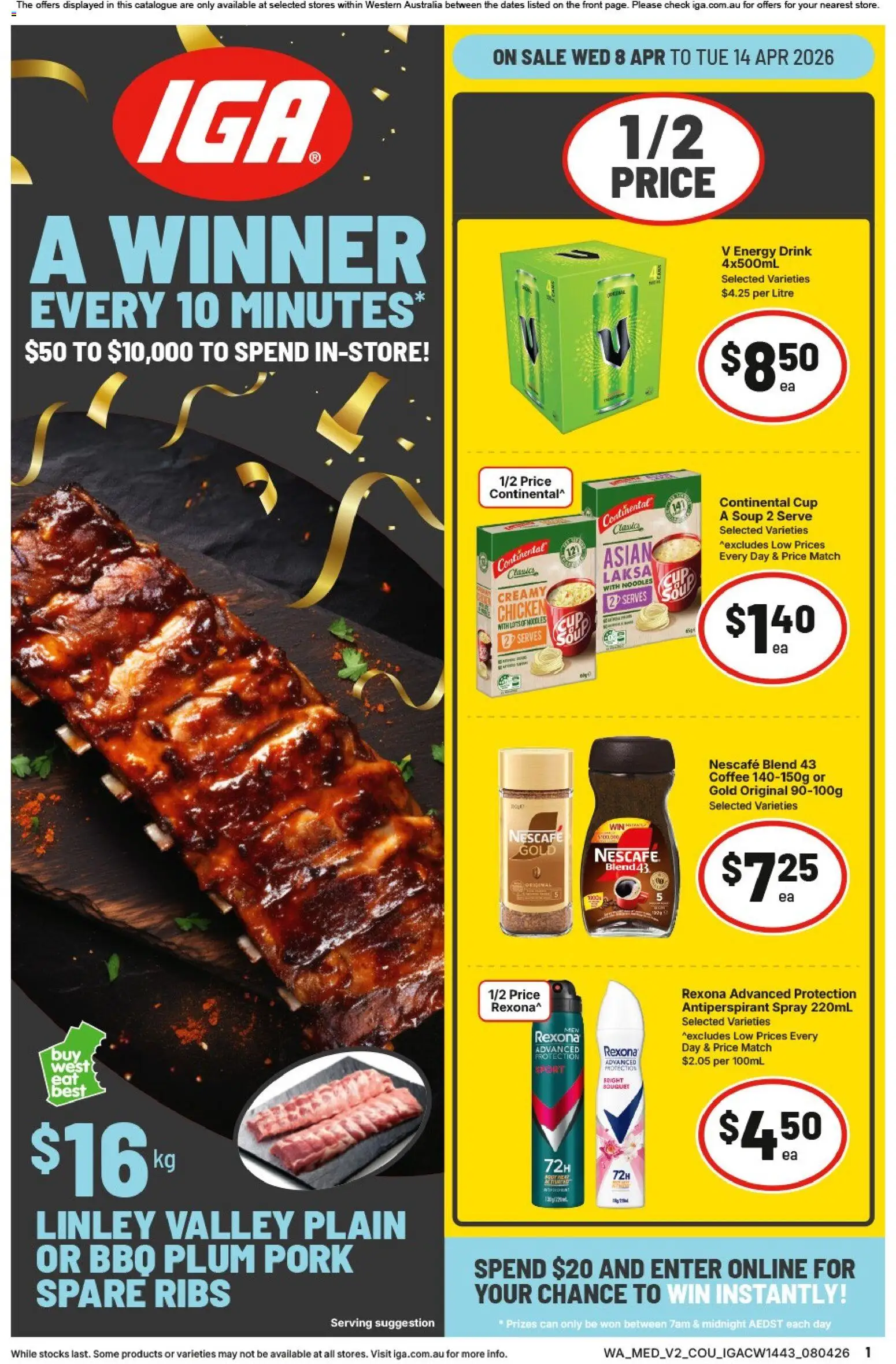Preview of catalogue IGA catalogue NT/WA from shop IGA valid 08/04/2026