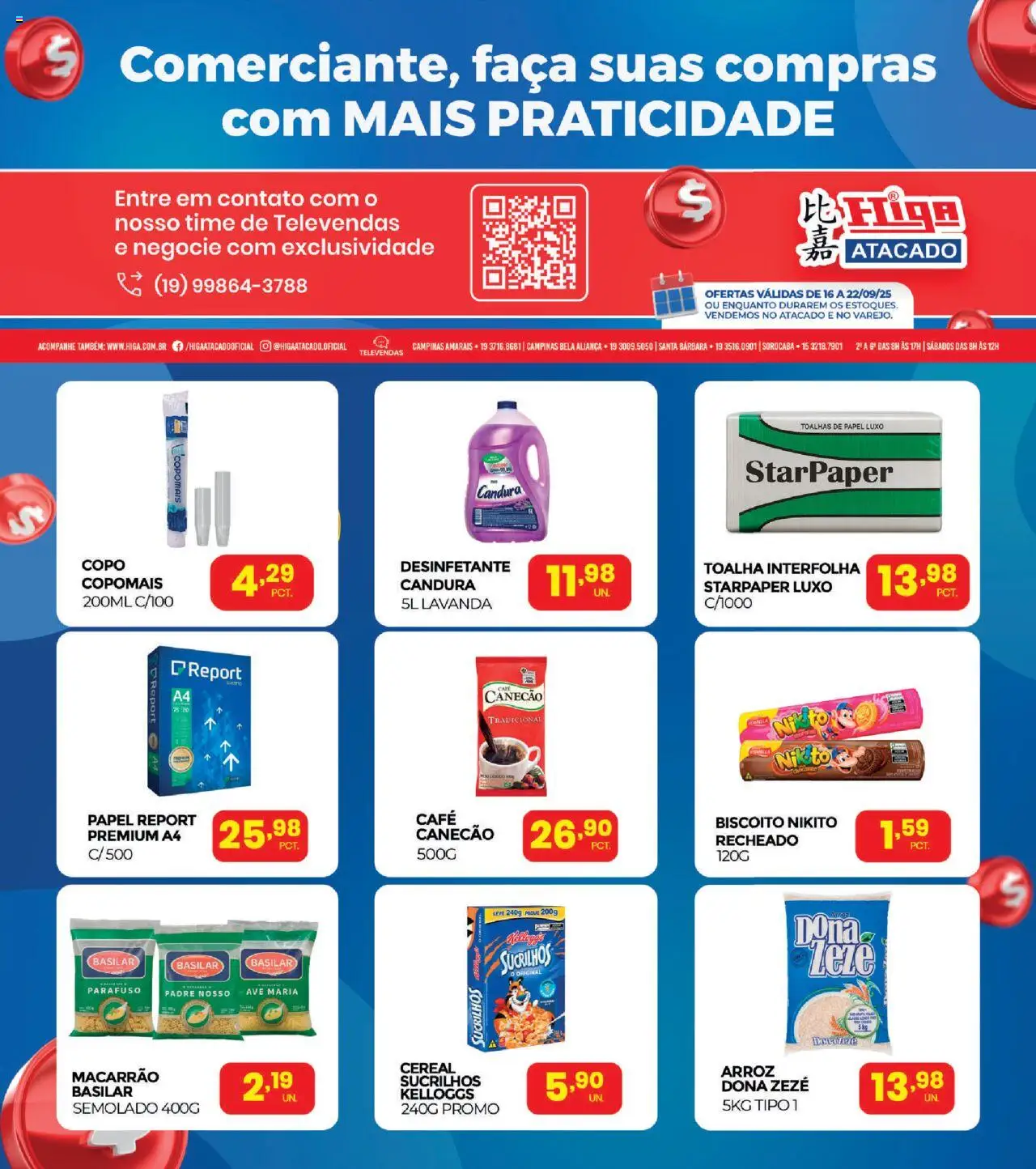 Higa Atacado folheto "Ofertas Especiais para Comerciantes" válido a partir de 16/09/2025 - número de página 1