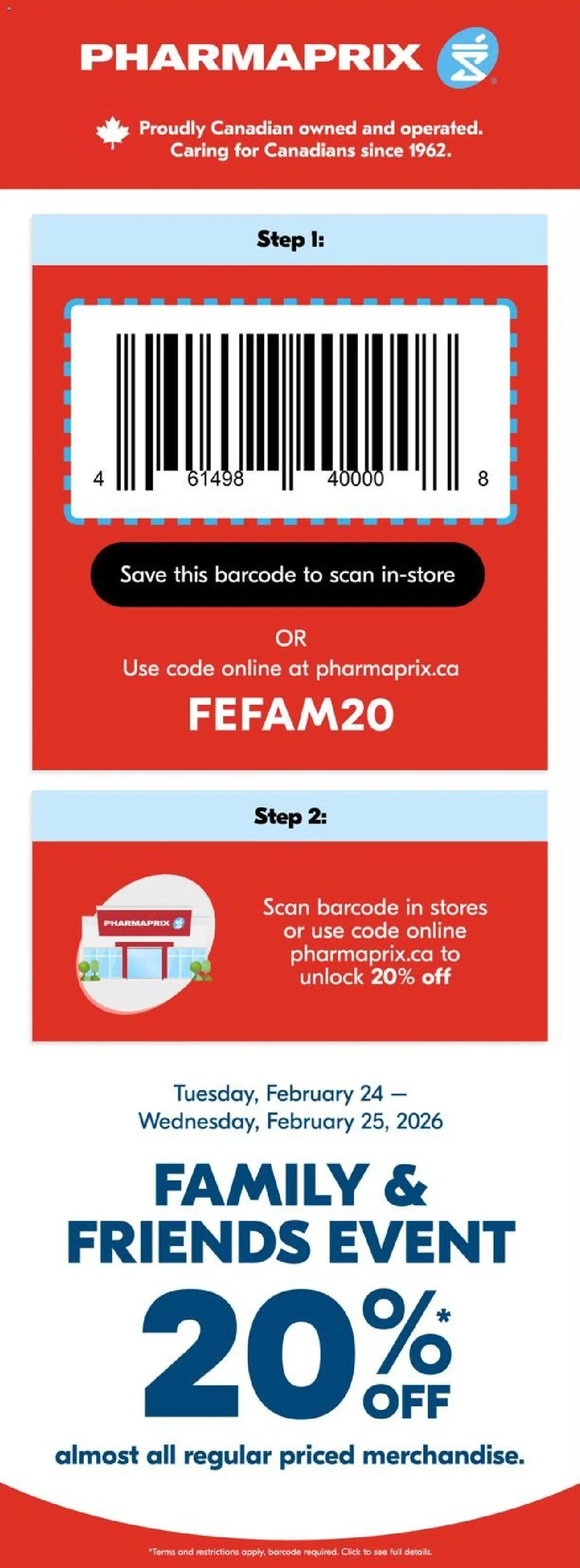 Preview of leaflet Event from shop Pharmaprix is valid from Feb 24, 2026