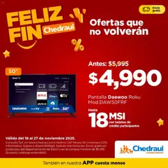 Vista previa las ofertas de la tienda Chedraui - Buen Fin desde el 18/11/2025 