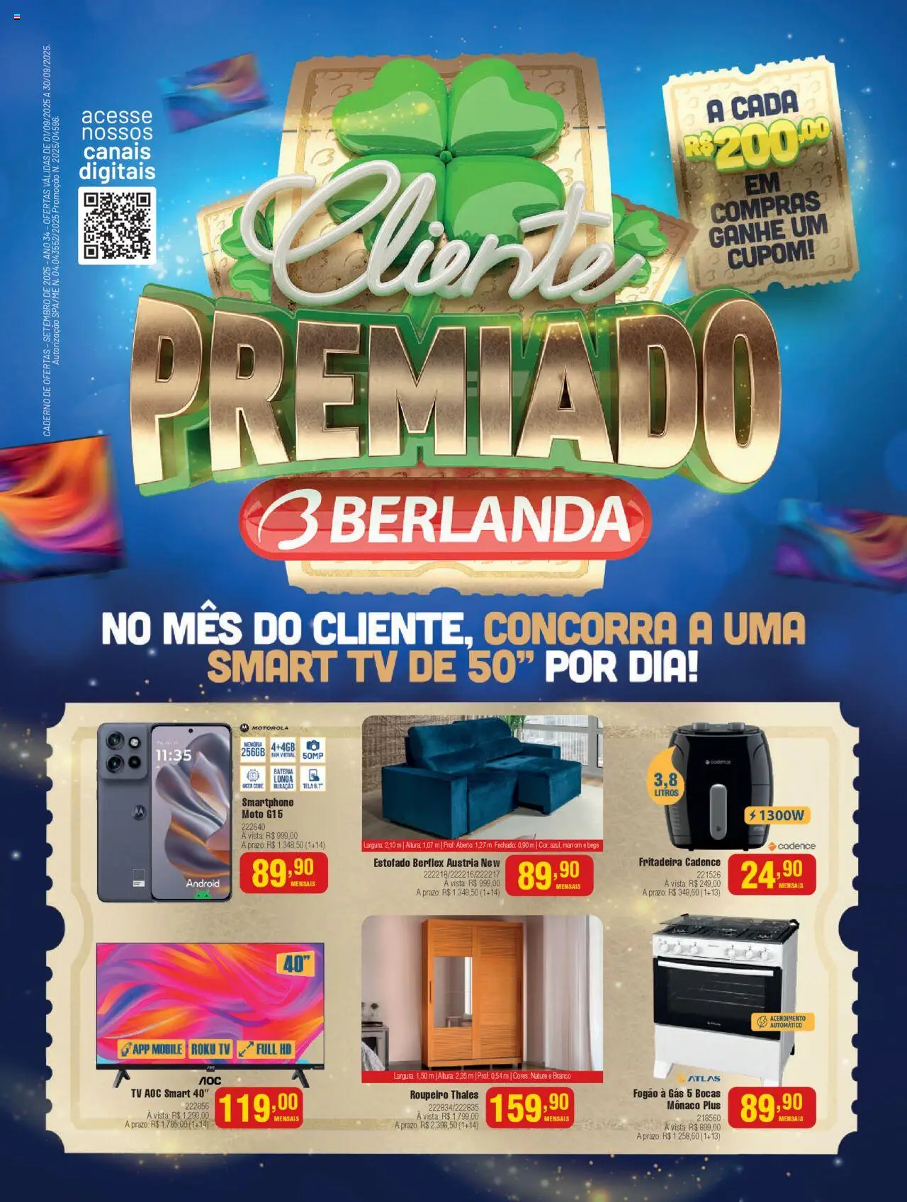 Berlanda folheto "Ofertas Setembro" válido a partir de 01/09/2025 - número de página 1