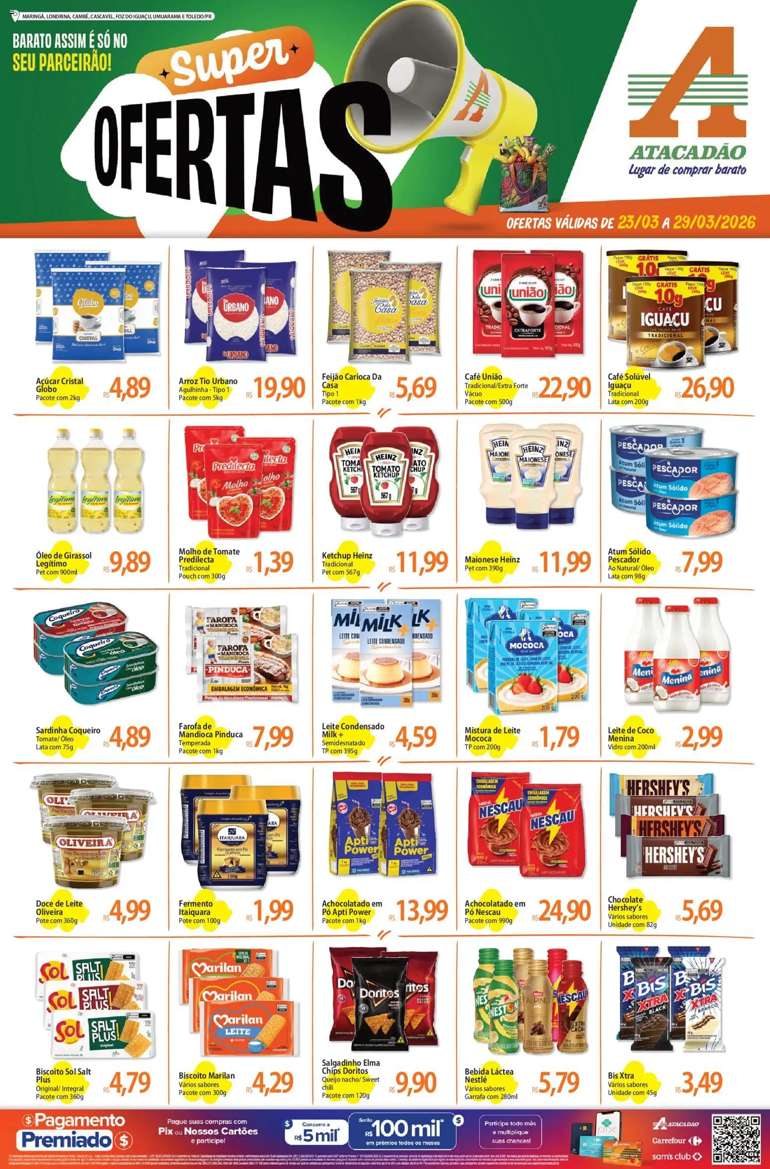 Pré-Visualização do folheto "Atacadão ofertas - PR" da loja Atacadão válido a partir de 23/03/2026