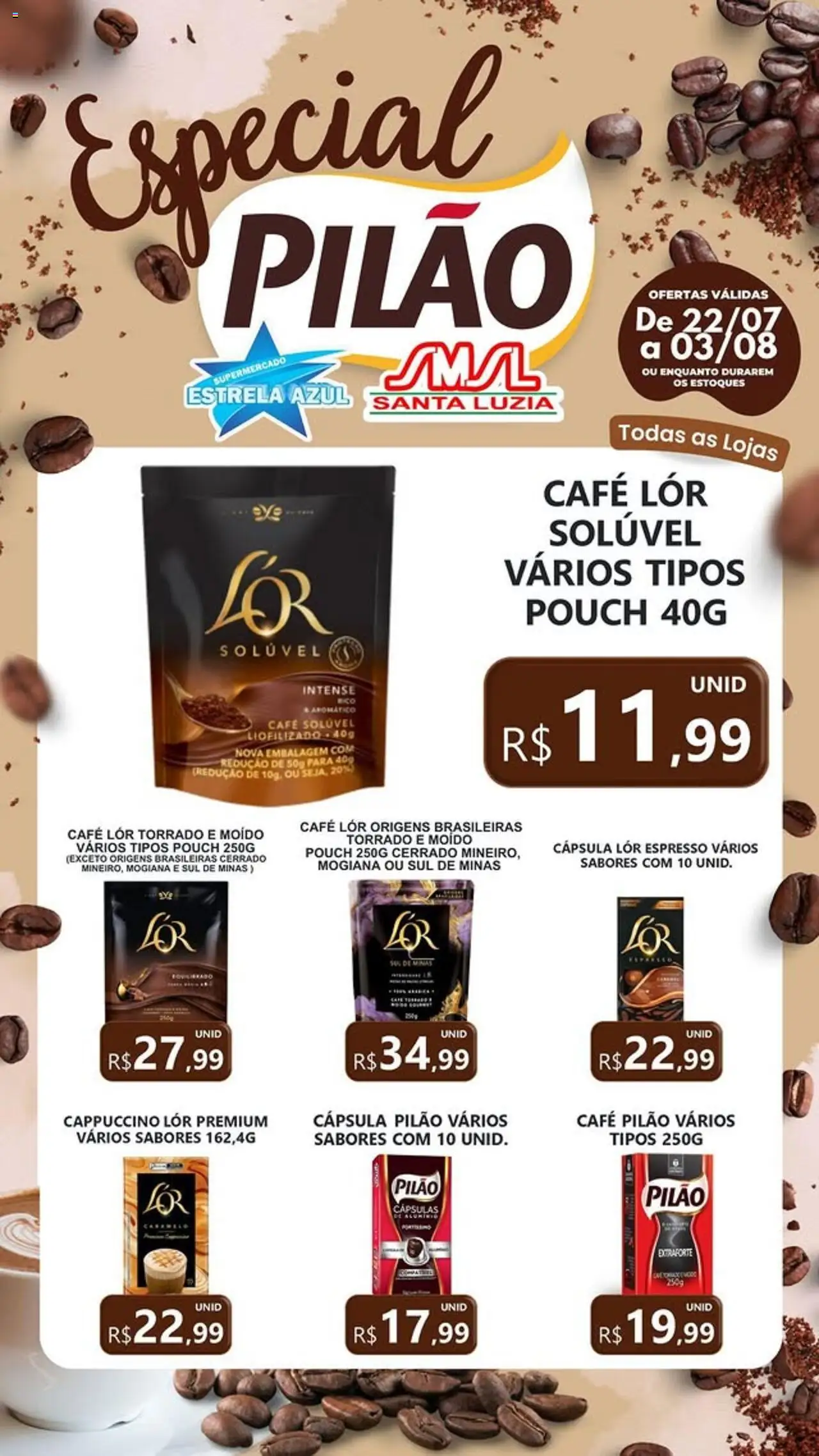 Estrela Azul folheto "Ofertas Pilão" válido a partir de 22/07/2025 - número de página 1