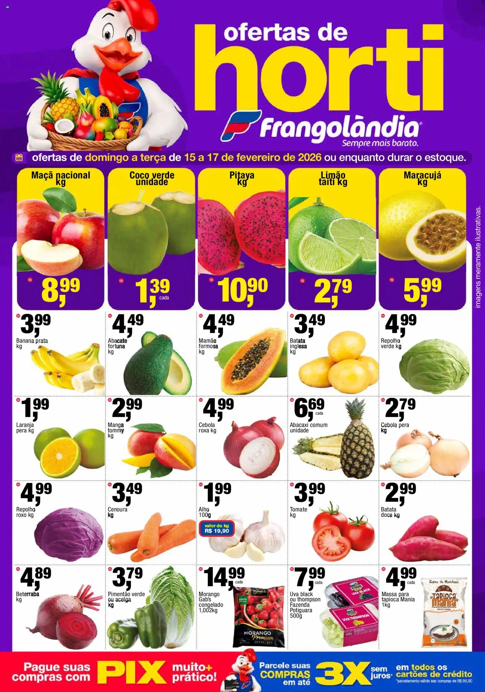 Pré-Visualização do folheto "Ofertas da semana" da loja Frangolândia válido a partir de 15/02/2026