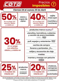 Vista previa del folleto de la tienda Coto válido desde el 24/04/2026 