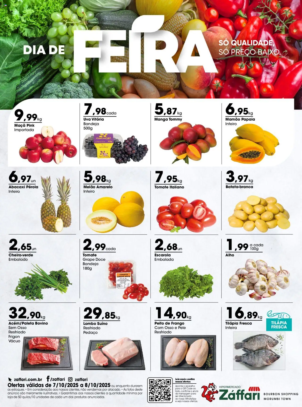 Zaffari folheto "Ofertas Dia de Feira - SP" válido a partir de 07/10/2025 - número de página 1