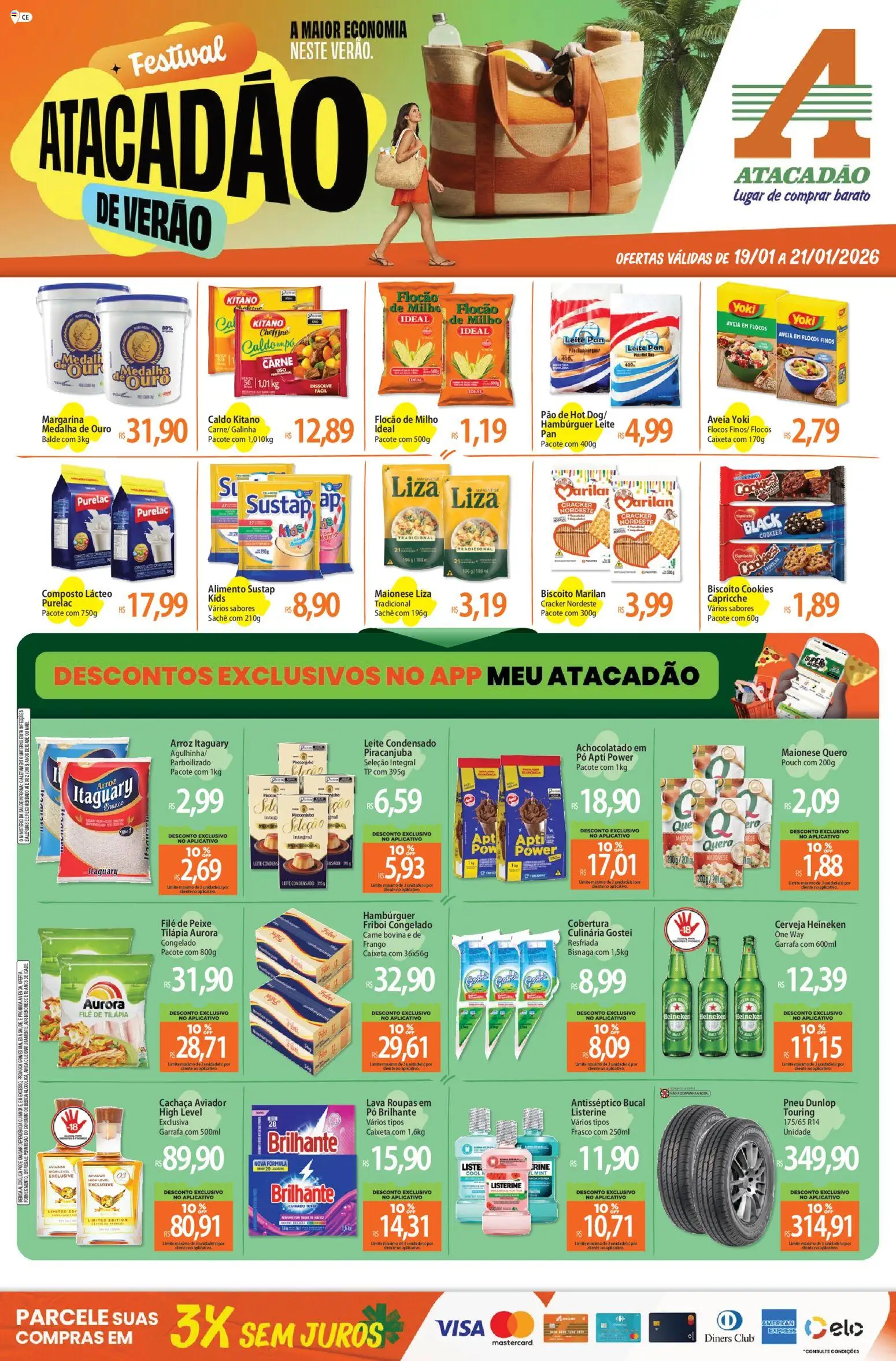 Pré-Visualização do folheto "Ofertas - CE" da loja Atacadão válido a partir de 19/01/2026