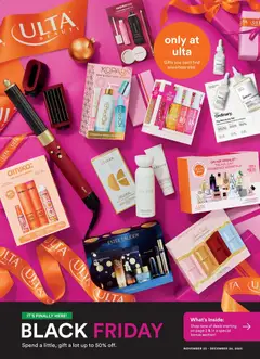 Ad Preview of Ulta Beauty Black Friday from 11/23/2025