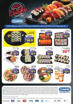 Pré-Visualização do folheto "Ofertas Sushi" da loja Comper válido a partir de 24/10/2025