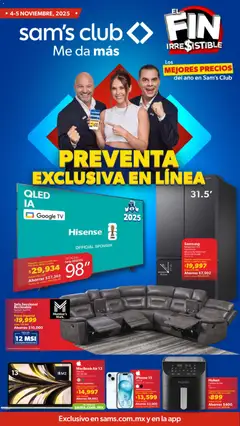 Vista previa las ofertas de la tienda Sam's Club - Buen Fin desde el 04/11/2025 