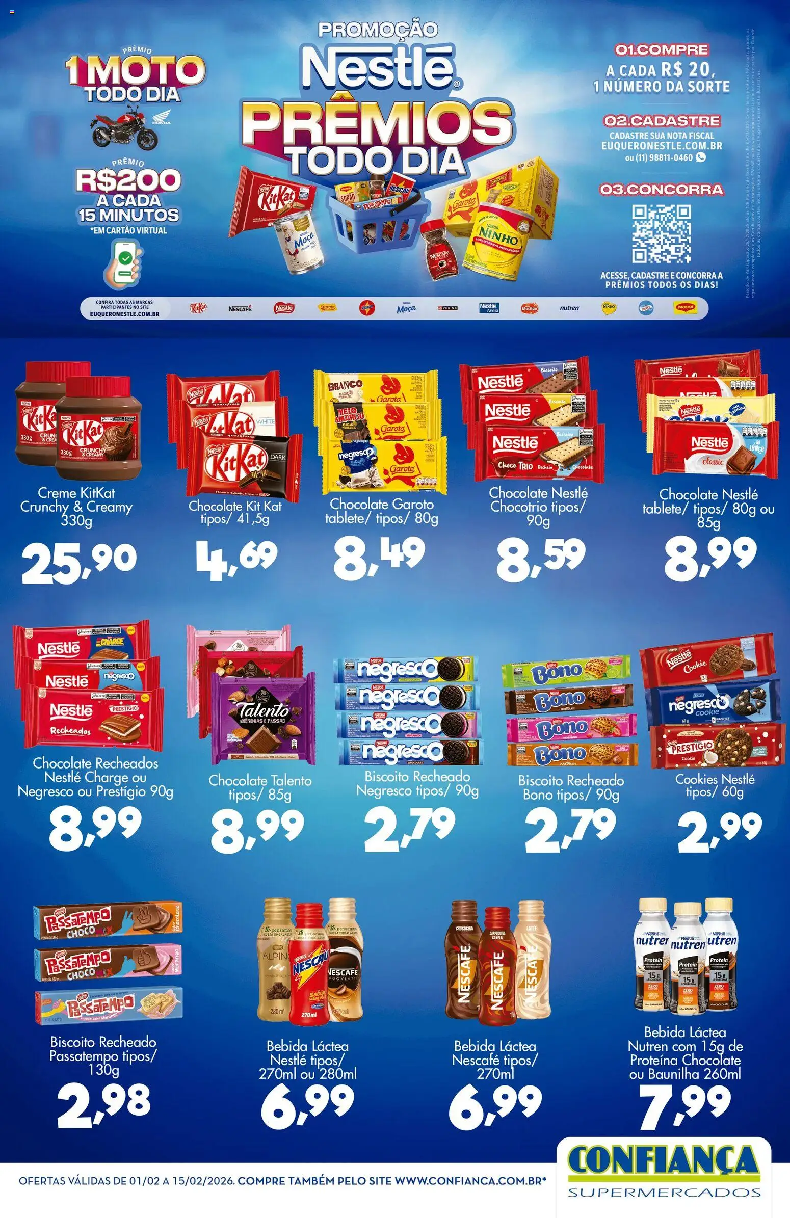 Pré-Visualização do folheto "Ofertas Nestlé" da loja Confiança válido a partir de 01/02/2026
