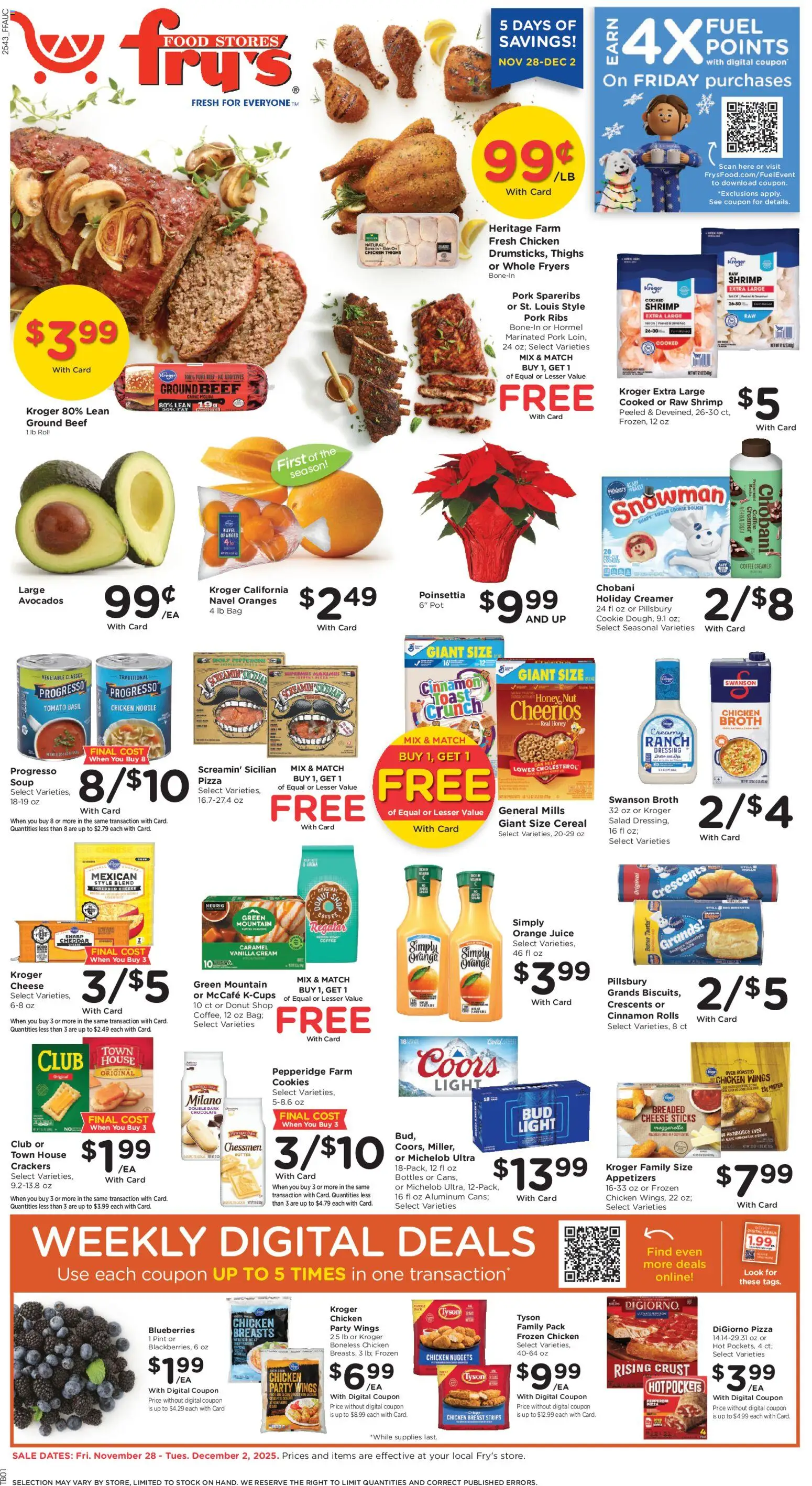 Ad Preview of Fry's Food Weekly Ad from 11/28/2025
