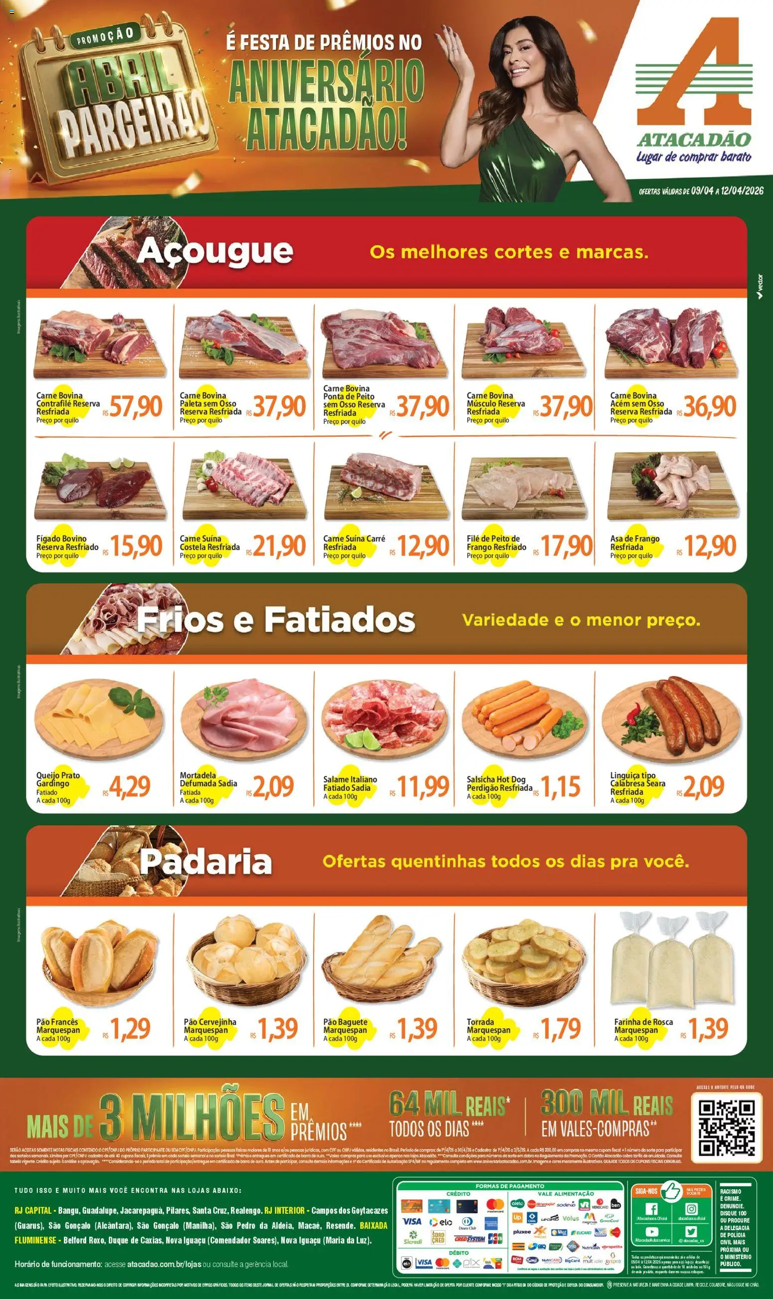 Pré-Visualização do folheto "Atacadão ofertas - RJ" da loja Atacadão válido a partir de 09/04/2026