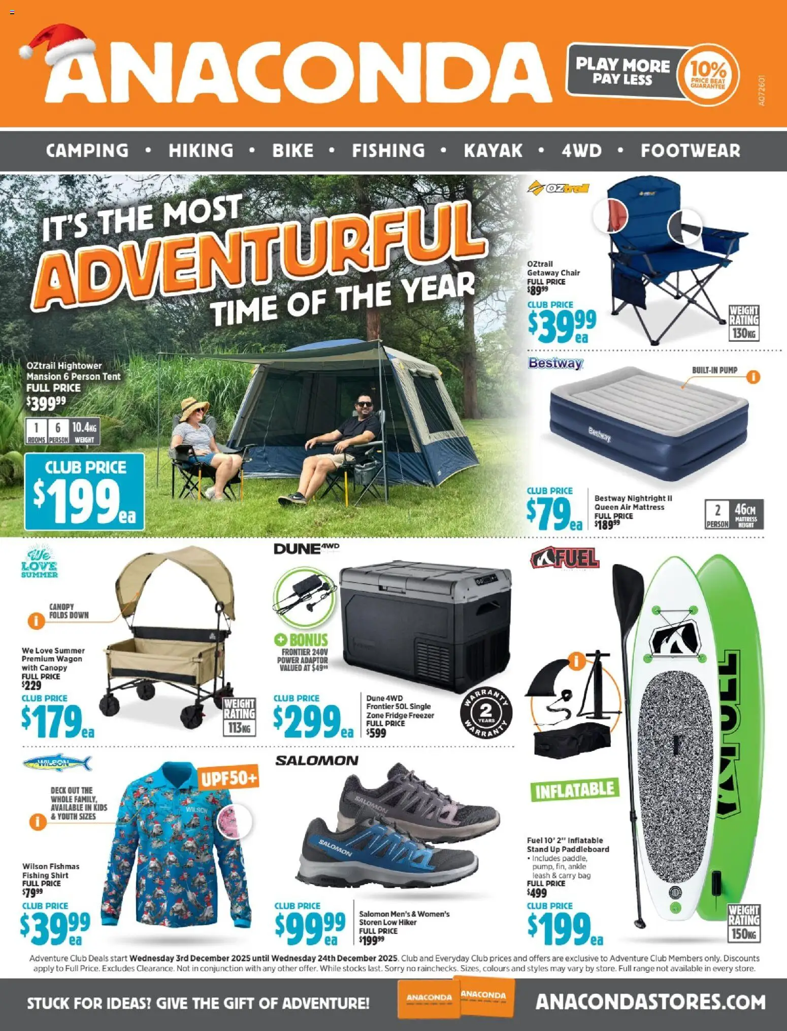 Preview of catalogue Catalogue from shop Anaconda valid 03/12/2025 - Chair, Shirt, Adaptor, Bag, Fridge, Freezer, Weight, Mattress