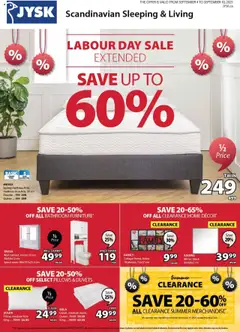 Preview of leaflet Weekly Flyer from shop JYSK is valid from Sep 04, 2025