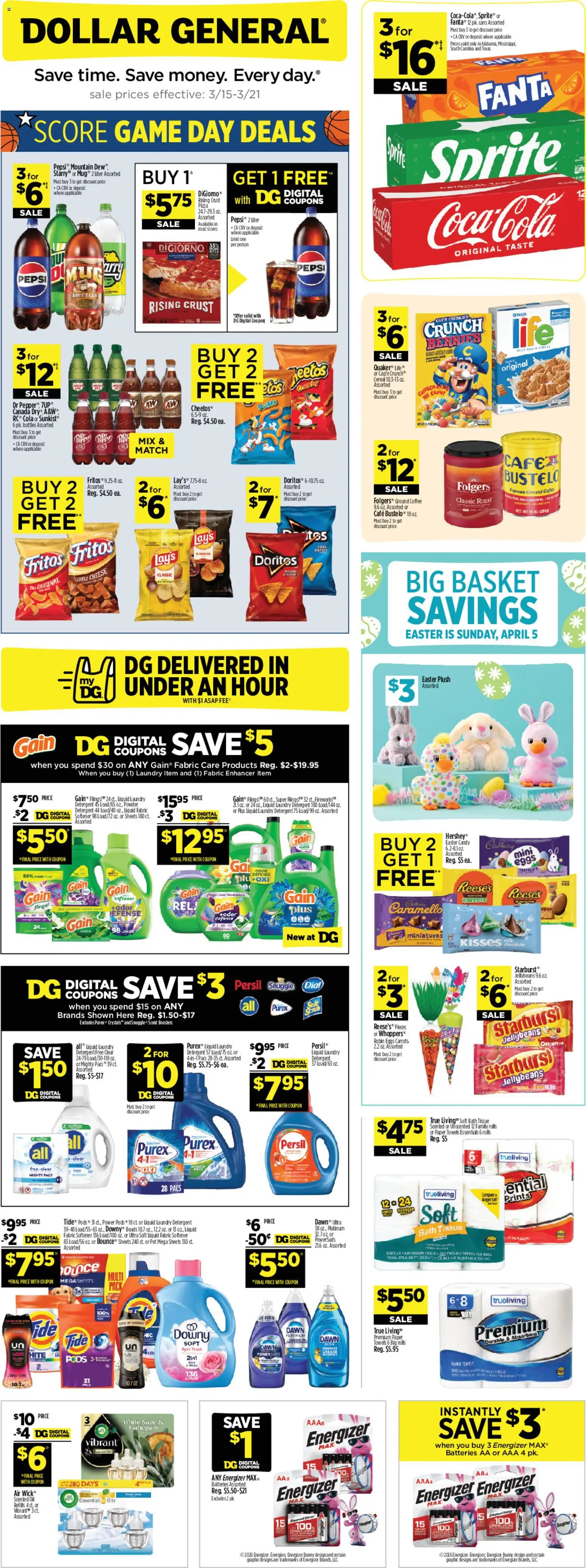 Ad Preview of Dollar General Dollar General Weekly Ad from 03/15/2026